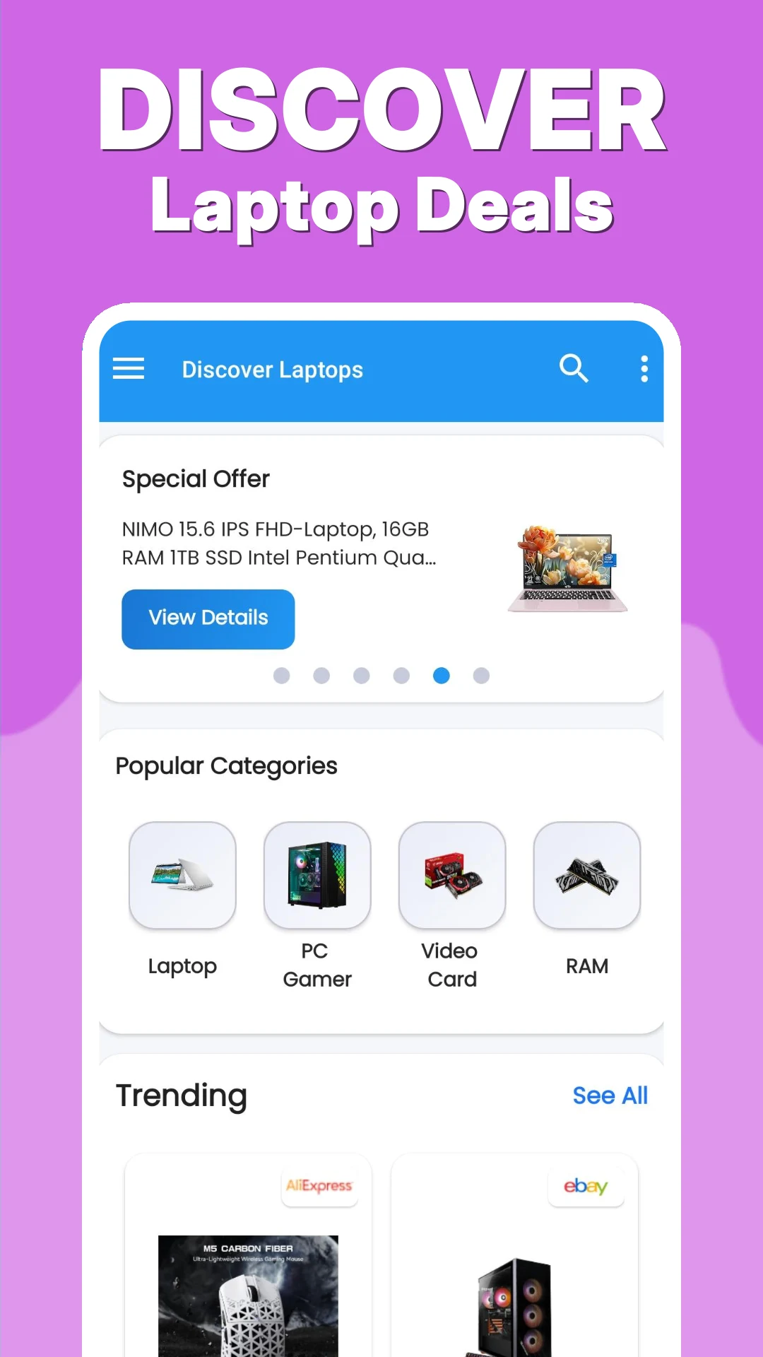 Laptop & PC Parts Price Compar screenshot
