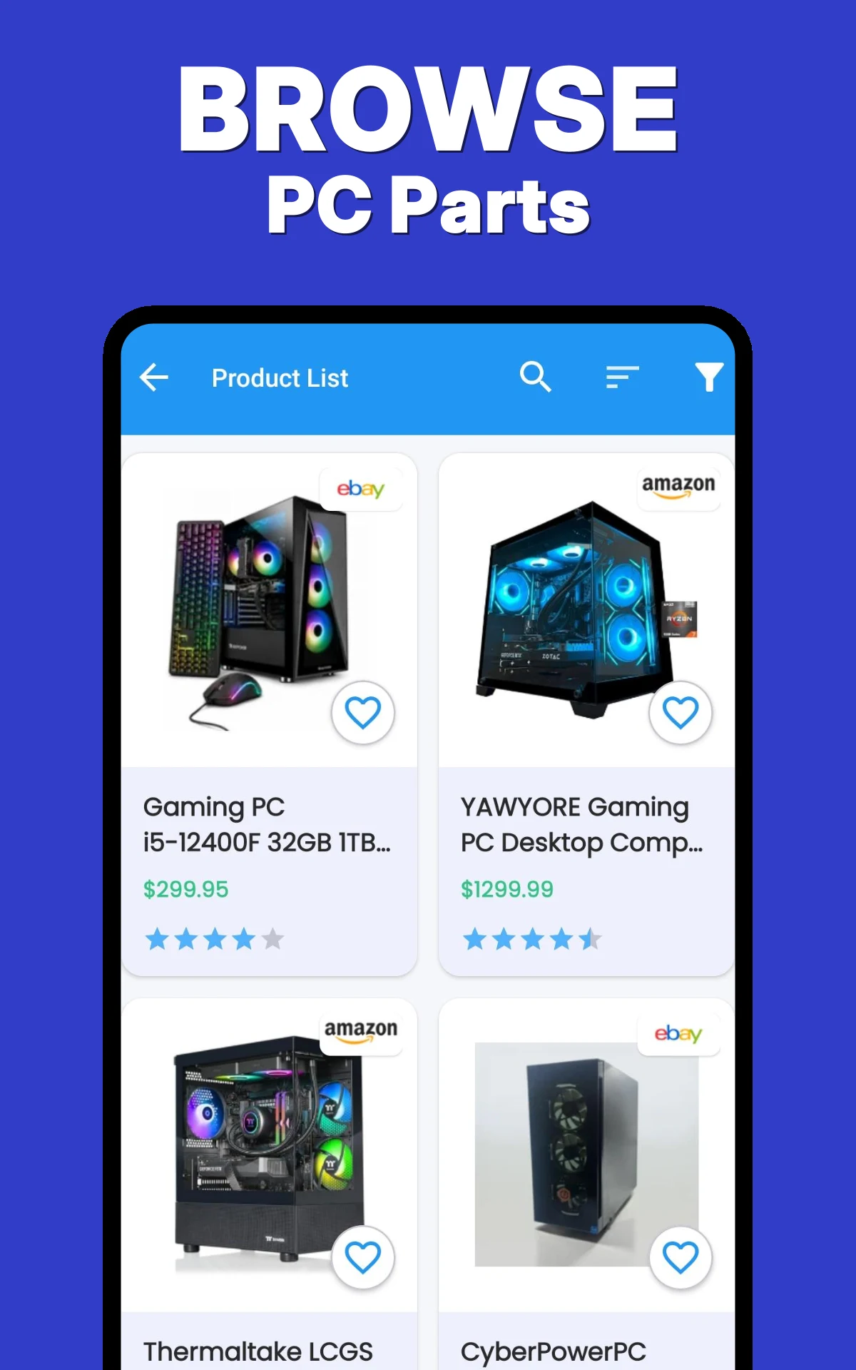 Laptop & PC Parts Price Compar screenshot